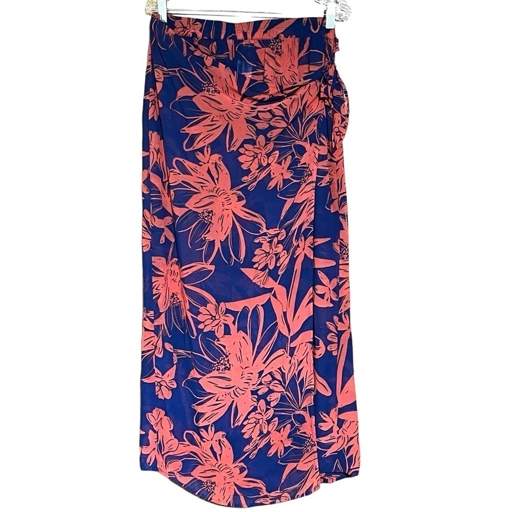 NEW Floral Wrap Maxi Skirt Swim Cover-Up Sarong